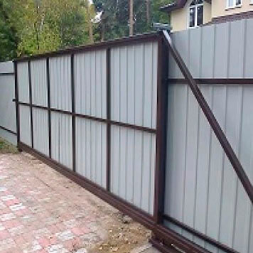 Откатные ворота эконом класса